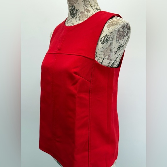 HALOGEN Bright Red sleeveless top size S - Picture 4 of 12
